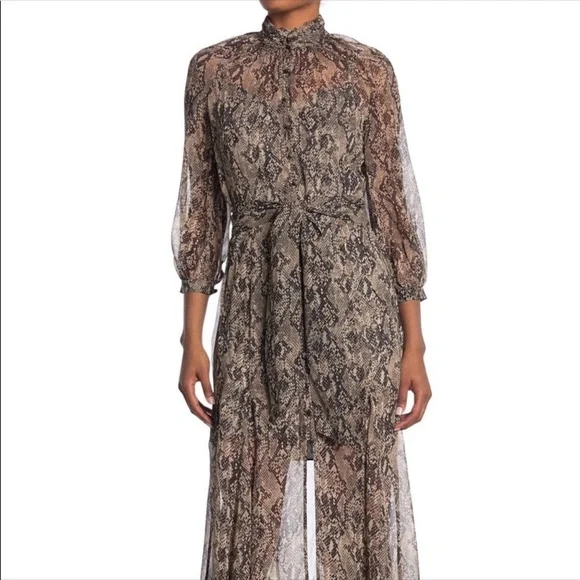 NWT Veronica Beard Ascot Silk Maxi Dress Sz 0 - Picture 5 of 5